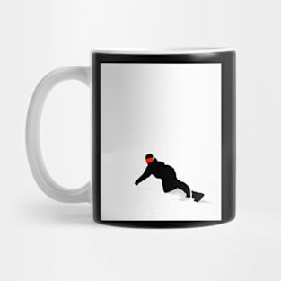 Minimalist snowboard art Mug